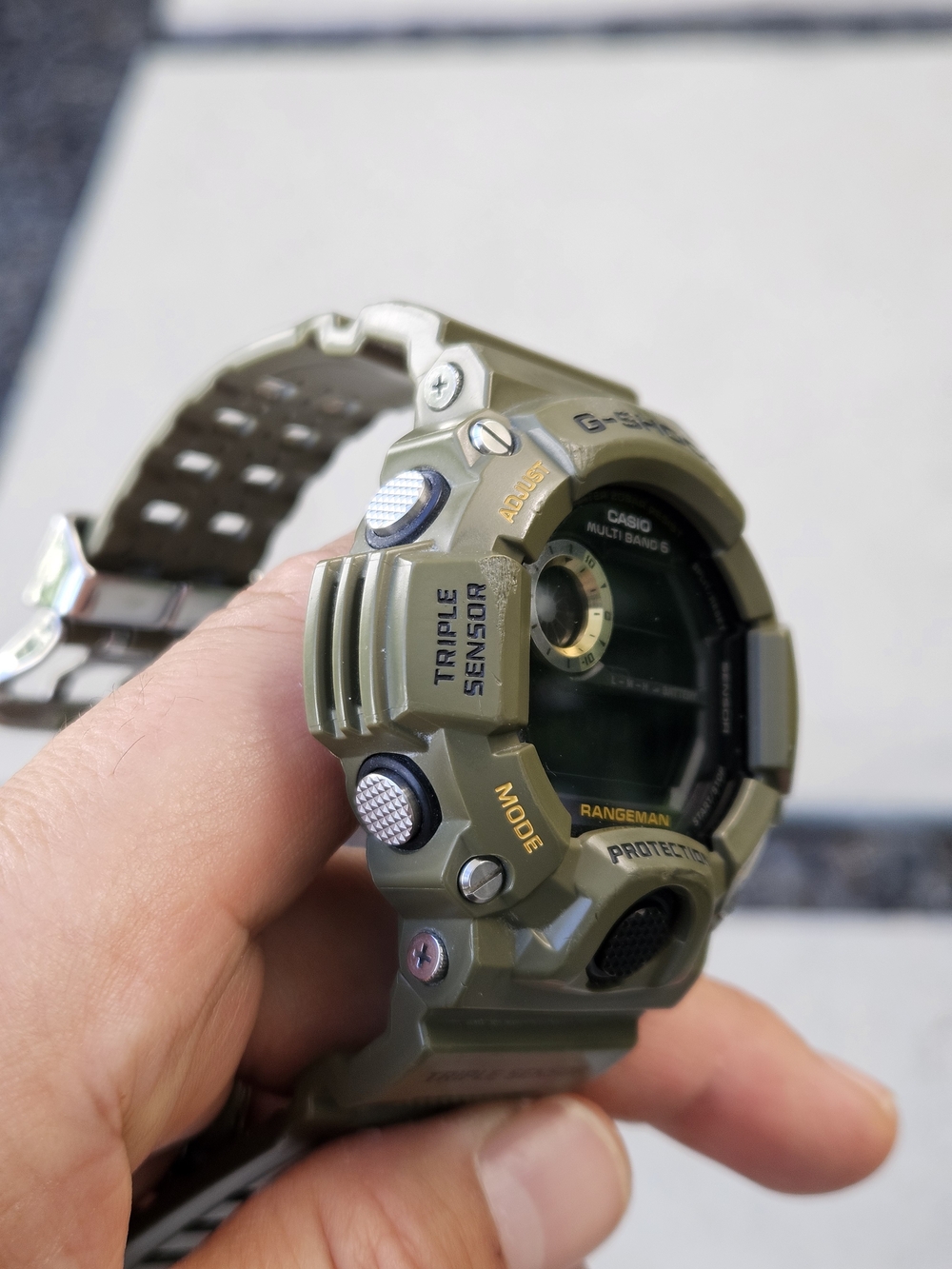 Casio G-Shock Rangeman Digital Watch - Olive Green - Picture 4 of 8